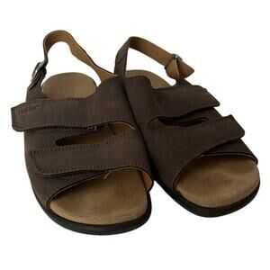 Hotter Comfort Concepts Women's Easy II Sandals Comfort Brown Size 10 (STD)